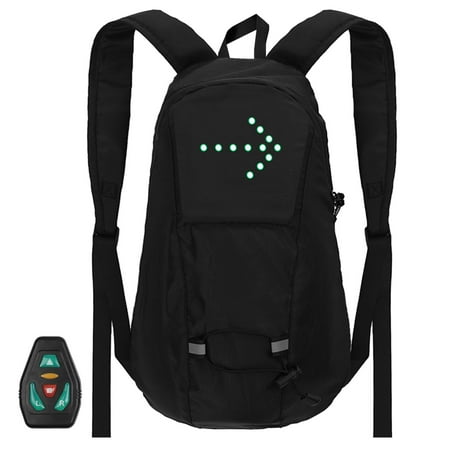 Dcenta Turn Signal Bike Pack 15L with Direction Indicator USB Rechargeable Safety Bag Waterproof Bag  Vest Ultralight Riding Bag