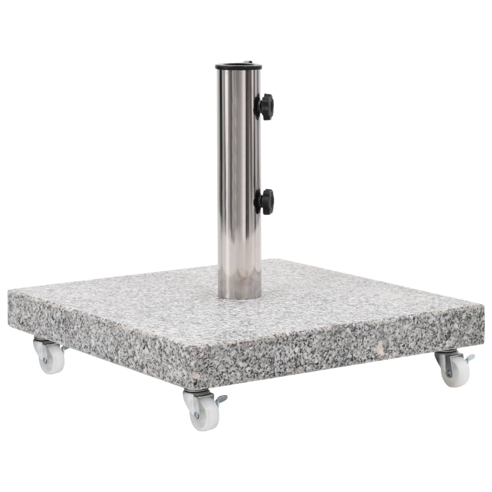 Dcenta Umbrella Base with Castors Gray Granite Garden Parasol Holder Beach Umbrella Stand 66.1lb