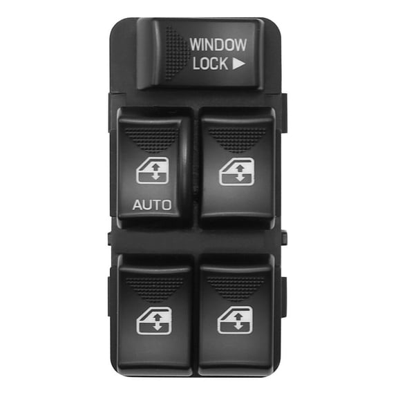 Dcmunx 1pc Power Door Window Control Switch Front Left Driver Side for Buick for Rendezvous 3.4L 2002-2003,for Chevy for Impala 3.4L/3.8L 2000-2005 Push Button-Type DS2000 10283834