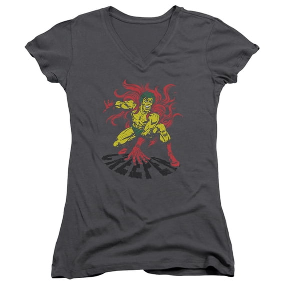 Dco/Creeper Junior Women's V-Neck T-Shirt Charcoal