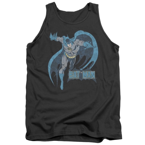 Dco/Desaturated Batman Adult Tank Top Charcoal