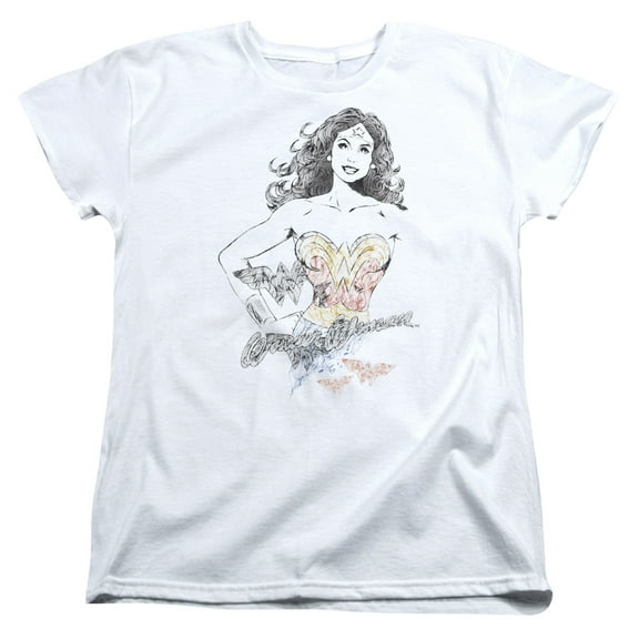 Dco Jla - Wonder Squiggles - Women's Short Sleeve Shirt - Large