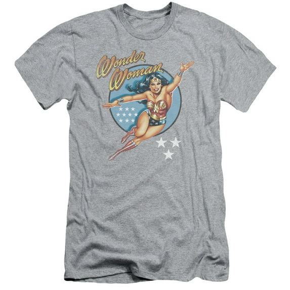 Dco - Wonder Woman Vintage - Slim Fit Short Sleeve Shirt - Medium