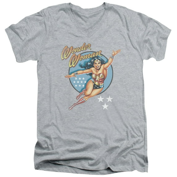 Dco - Wonder Woman Vintage - Slim Fit V Neck Shirt - XX-Large