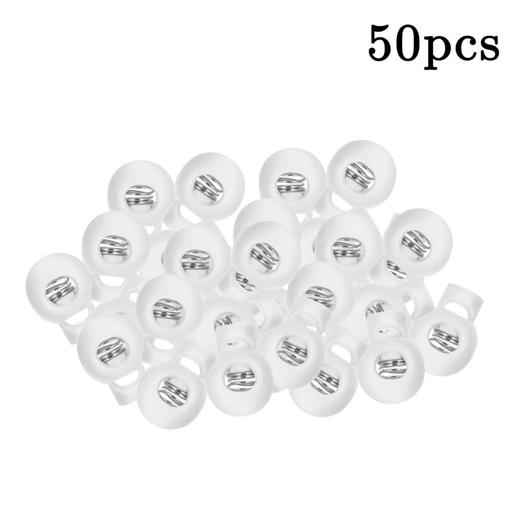 Rope Cord Locks Clip Ends Round Ball Shape Luggage Lanyard