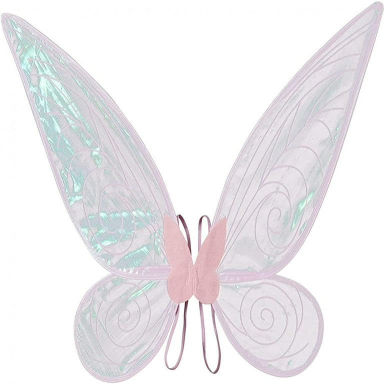 DcoolMoogl Adult Kids Sparkly Sheer Fairy Wings Halloween Accessories Elf  Angel Wings Butterfly Wings Costume for Dress Up Party