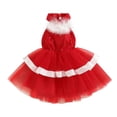 thumbnail image 1 of DcoolMoogl Christmas Baby Girls Princess Dress Halterneck Sequined Tulle Tutu Santa Dress Christmas Party Outfits, 1 of 7