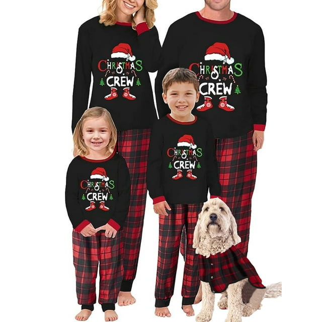 DcoolMoogl Family Matching Christmas Pajamas Sets Cotton Christmas ...