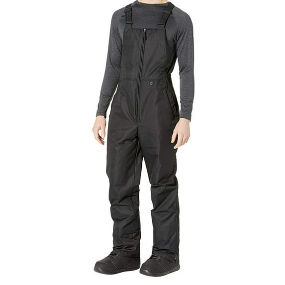 DcoolMoogl Men Waterproof Snow Ski Bib Pants Adjustable Straps Windproof Thickened Warmth Trousers for Outdoor Mountaineering