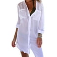 thumbnail image 1 of DcoolMoogl Women Bikini Cover Up Kaftan Swimwear Beachwear Bathing Suit Summer Beach Shirt Dress, 1 of 6