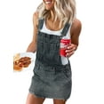 thumbnail image 1 of DcoolMoogl Womens Rompers Jumpsuits 4th of July American Flag Overalls Bib Denim Shorts Onesie Romper Jeans, 1 of 5