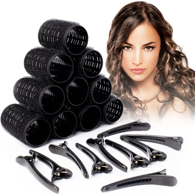 Dcutie SelfAdhesive Hair Curling Roller & Clip Set With 12 Hair