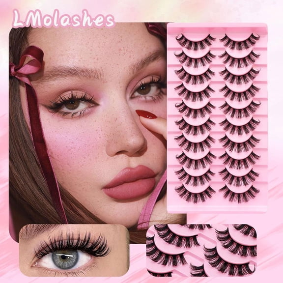 Dd False Eyelashes with Natural Voluminous Design, Lightweight and Reusable for Everyday and Party Makeup