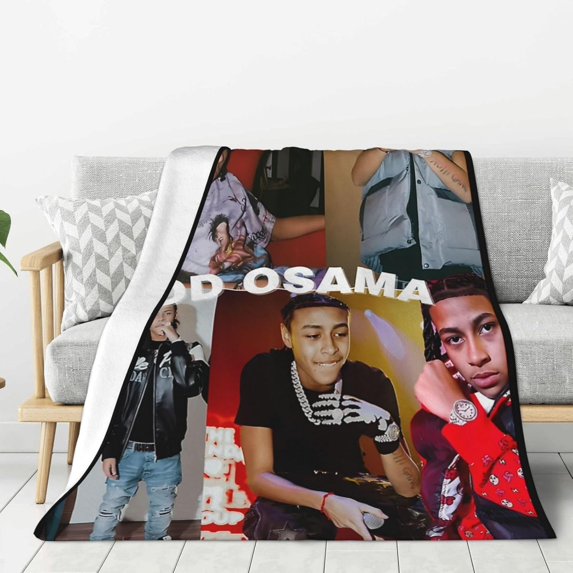 Dd Hip Hop Osama Flannel Blanket Air Conditioning Blanket Nap Blanket Sofa Throw Blanket Throw Blankets 50"X40"