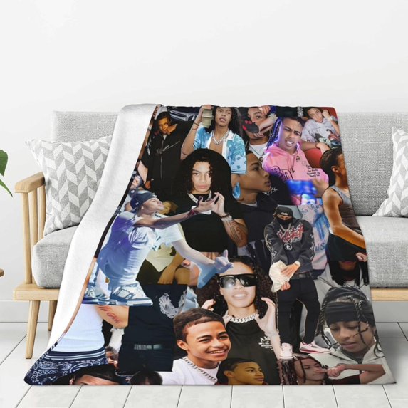 Dd Hip Hop Osama Flannel Blanket Air Conditioning Blanket Nap Blanket Sofa Throw Blanket Throw Blankets 60"X50"