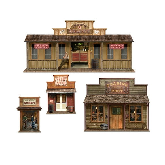 Ddi Wild West Town Props (pack Of 48)