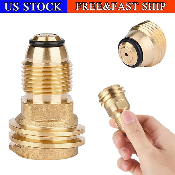 Ddong Propane Tank Refill Adapter Brass Grill Tool Sets, Silver