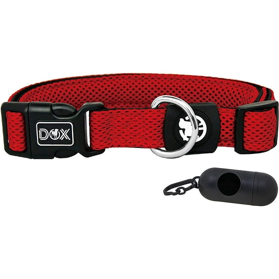 Ddoxx Dog Collar Air Mesh Adjustable Padded Many Colors Sizes for Small