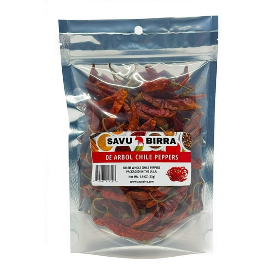 De Arbol Chile Pepper, Whole-Dried