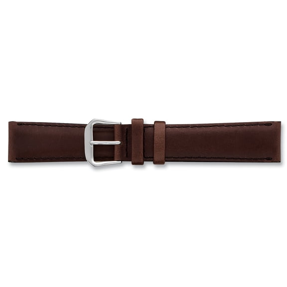 De Beer Brown Leather Watch Band (12 To 20Mm)