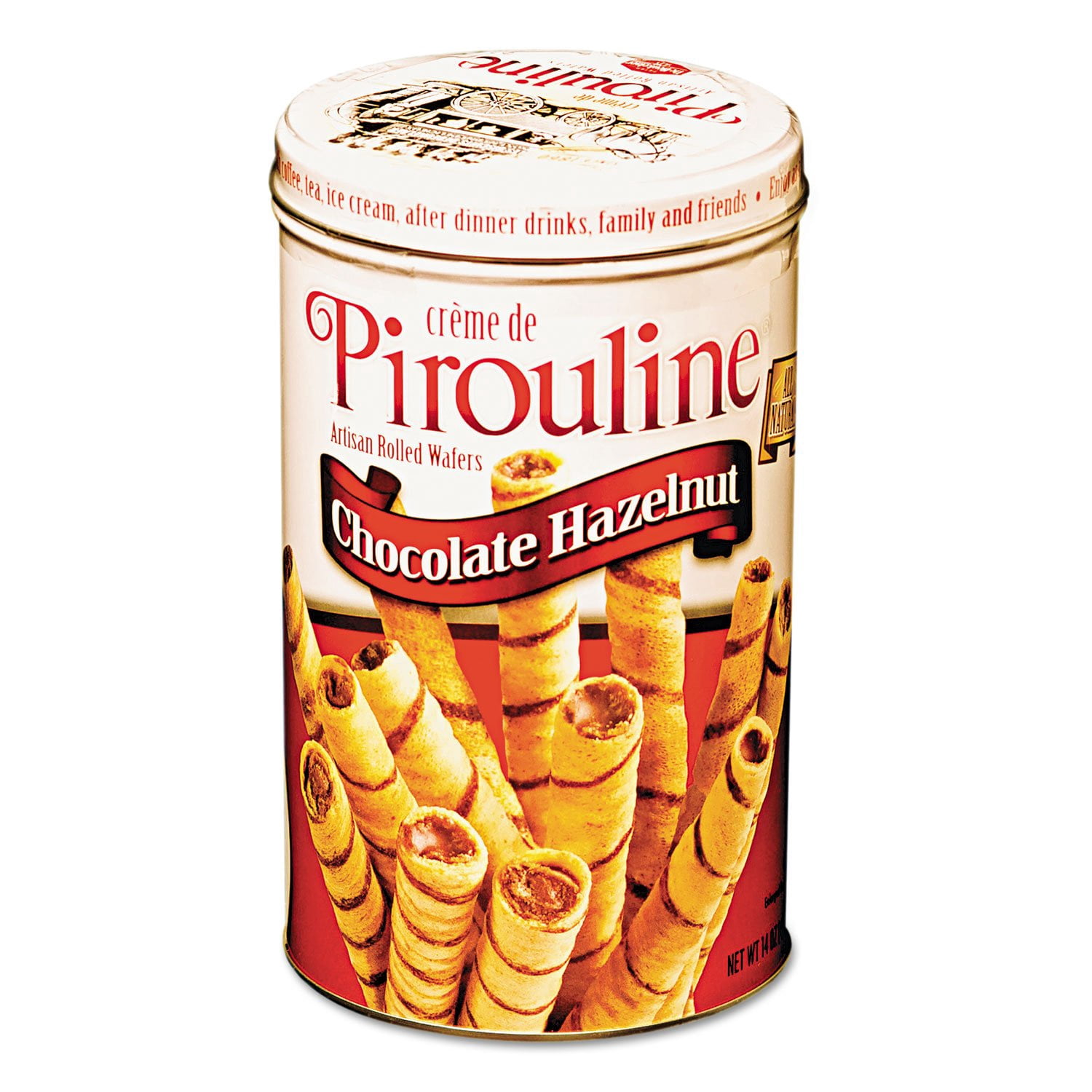 De Beukelaer Coporation 05051 SAF21 Chocolate Hazelnut Pirouline Rolled ...