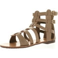 thumbnail image 1 of De Blossom Collection Womens Xara-4 Ankle High Short Fashion Gladiator Sandals, 1 of 4