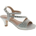thumbnail image 1 of De Blossom Girls K-Stella-2 Stunning Strappy Dress Heel Metallic Party Shoes, 1 of 4