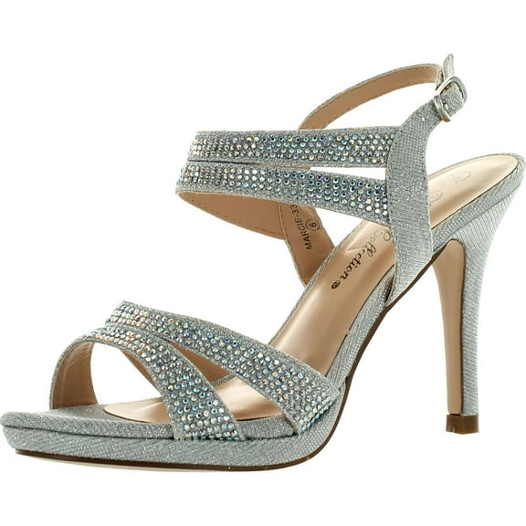 De Blossom Womens MARCIE-33 Dressy Party Heels Sandals