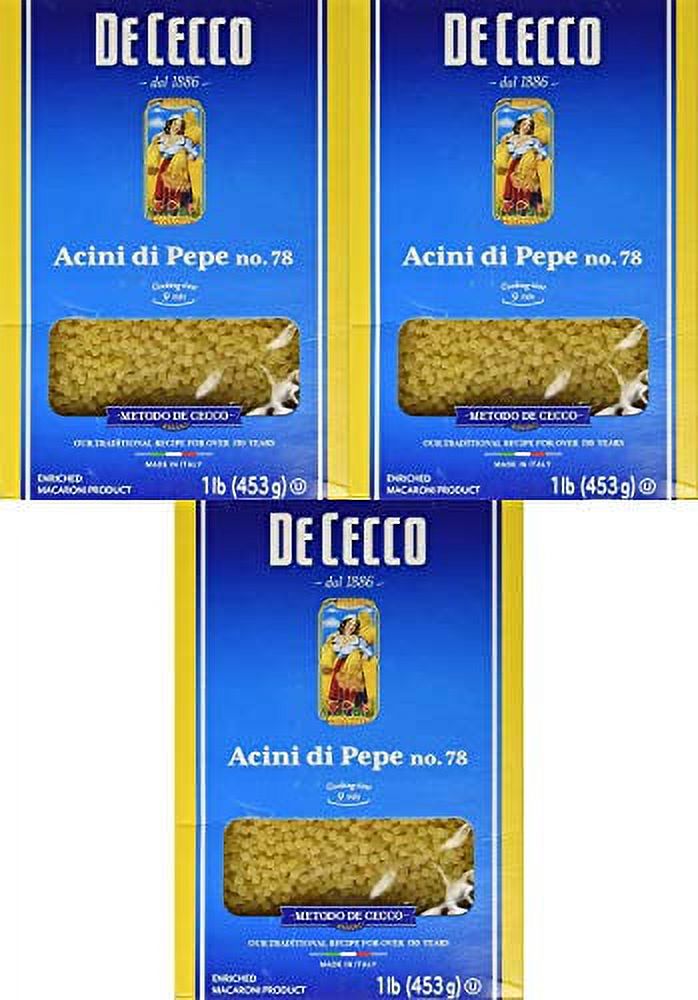 De Cecco Acini Di Pepe, 16oz Pack of 3