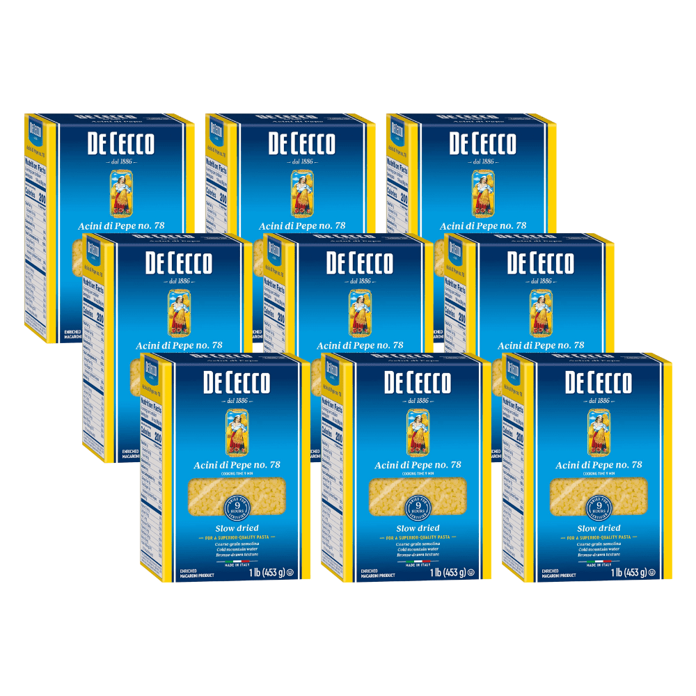 De Cecco Acini di Pepe No. 78 Pasta, 16 oz (Pack of 9)