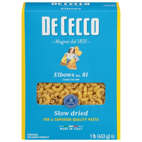 De Cecco Elbows No.81 Pasta, 16 oz