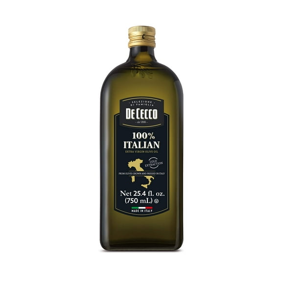De Cecco Extra Virgin GGA1 100% Olive Oil, Made in Italy, Cold Extraction, Great for Roasting & Grilling, 25.4 Fl Oz, Pack of 1