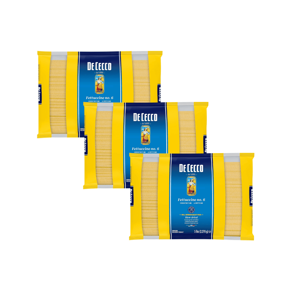 De Cecco Fettuccine Pasta, 5 lbs (Pack of 3)