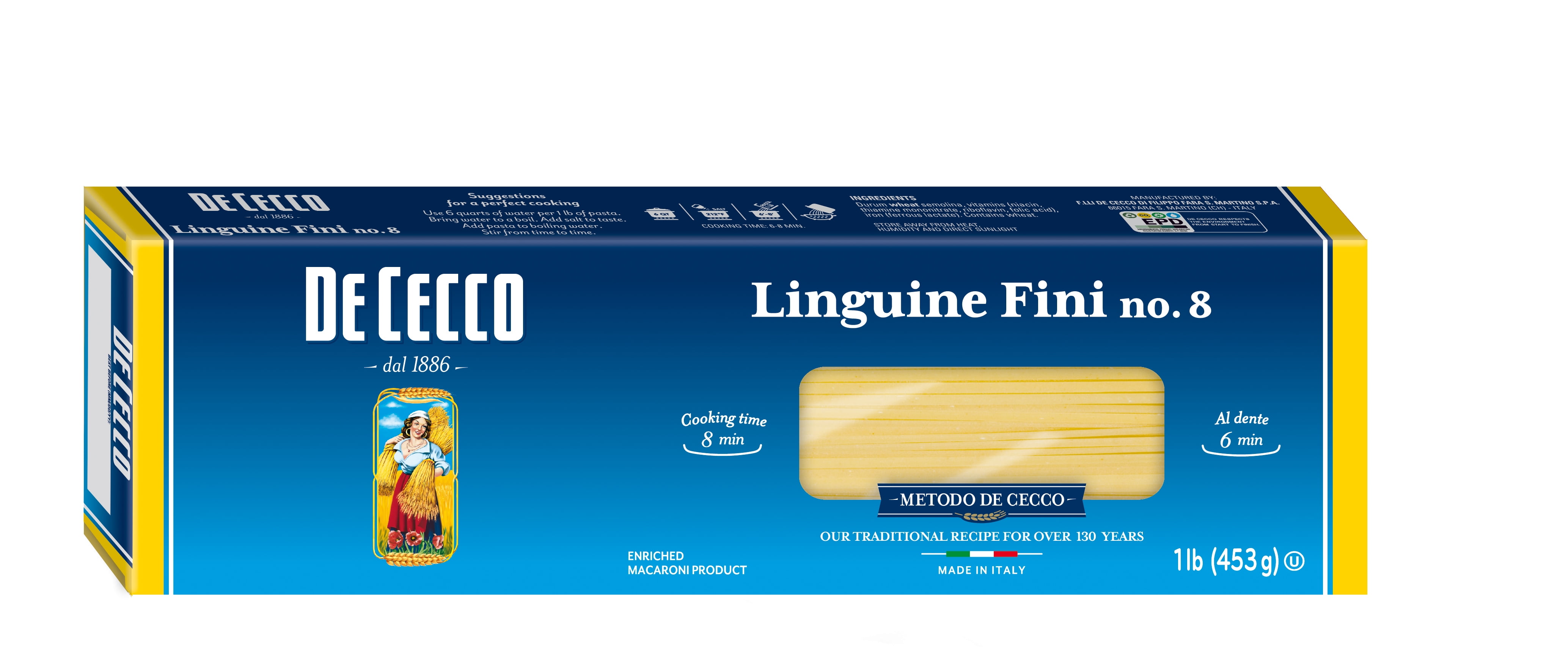 De Cecco Linguini Fini no.8 Pasta, 16 oz