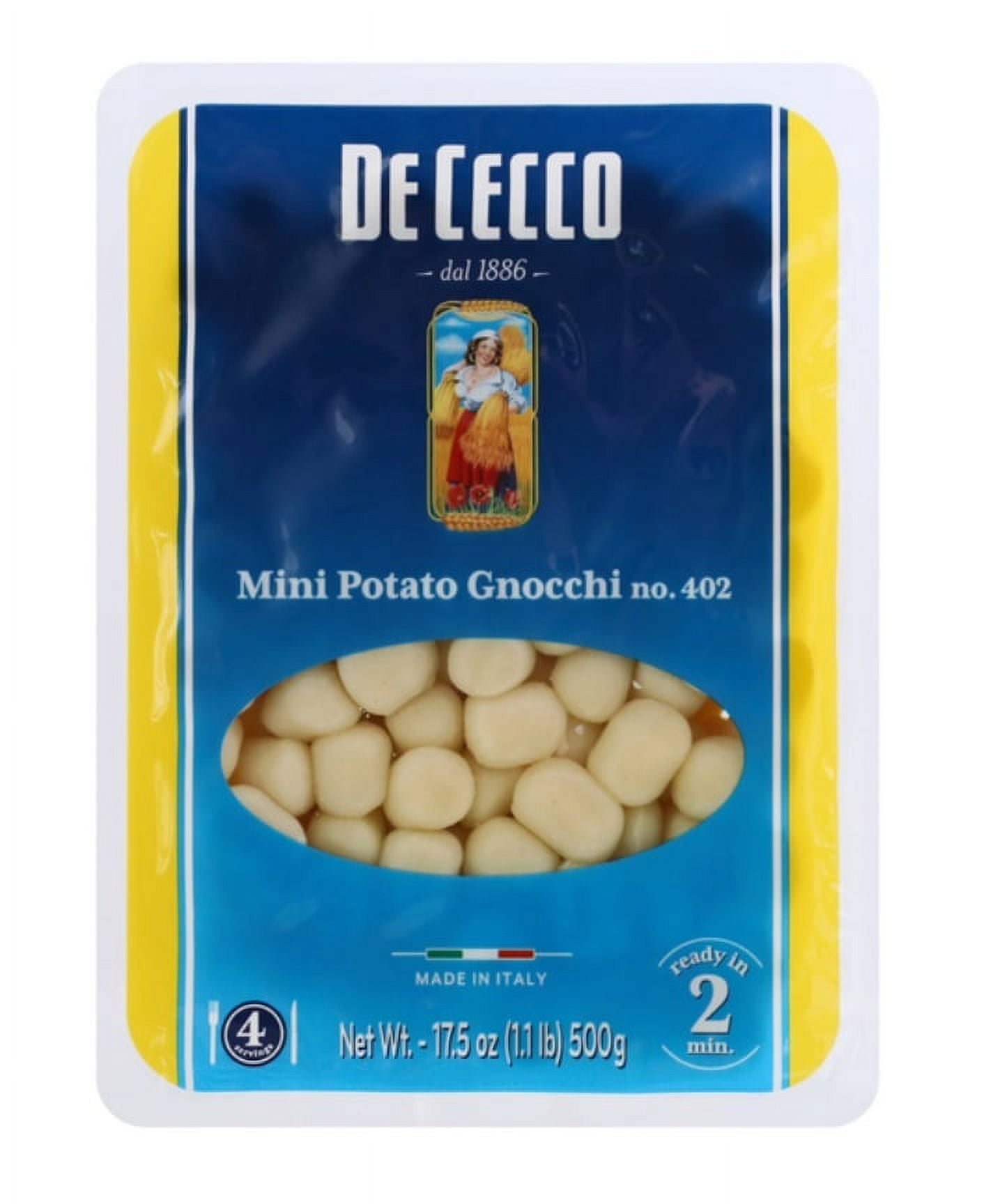 De Cecco Mini Potato Gnocchi No.402 Pasta, 17.6 oz Pack Of 3
