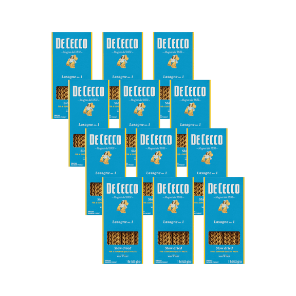 De Cecco No. 1 Lasagne, 1 lb (Pack of 12)