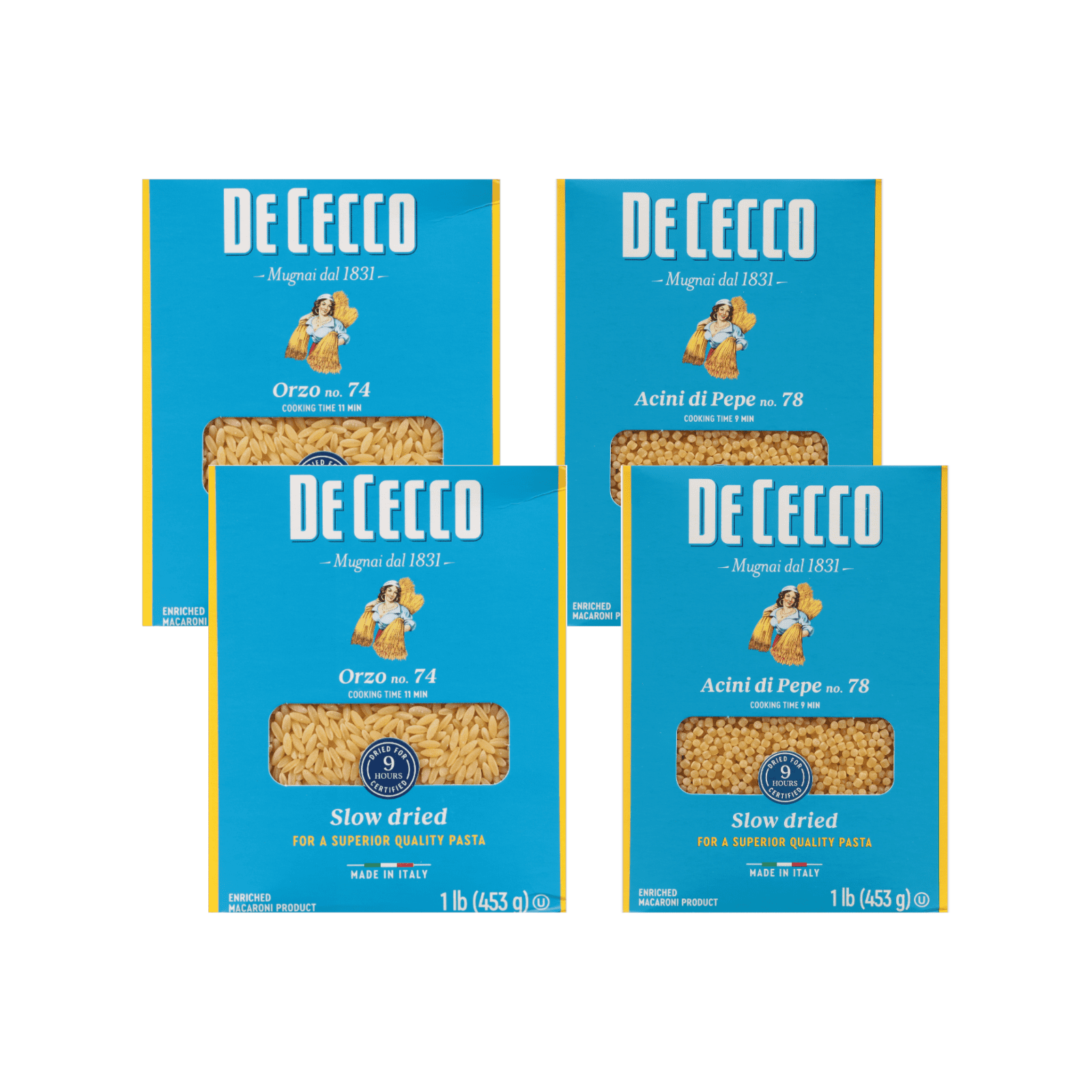 De Cecco Orzo & Acini Di Pepe Pasta Variety Pack (2 of each