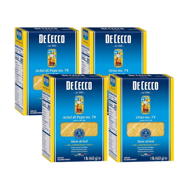 De Cecco Orzo & Acini Di Pepe Pasta Variety Pack (2 of each)