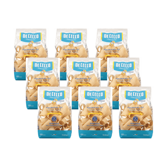 De Cecco Paccheri No.125 Pasta, 16 oz (Pack of 9)