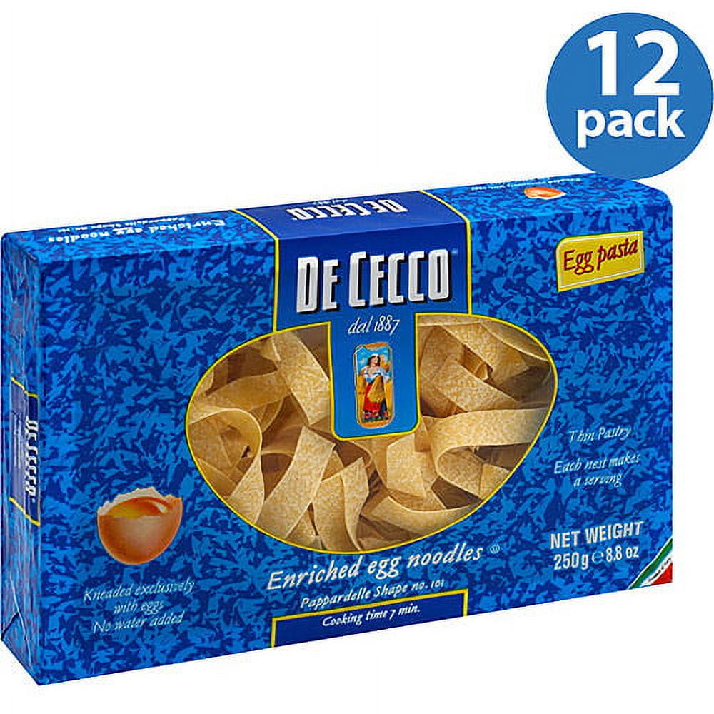 De Cecco Pappardelle Egg Pasta, 8.8 oz, (Pack of 12)