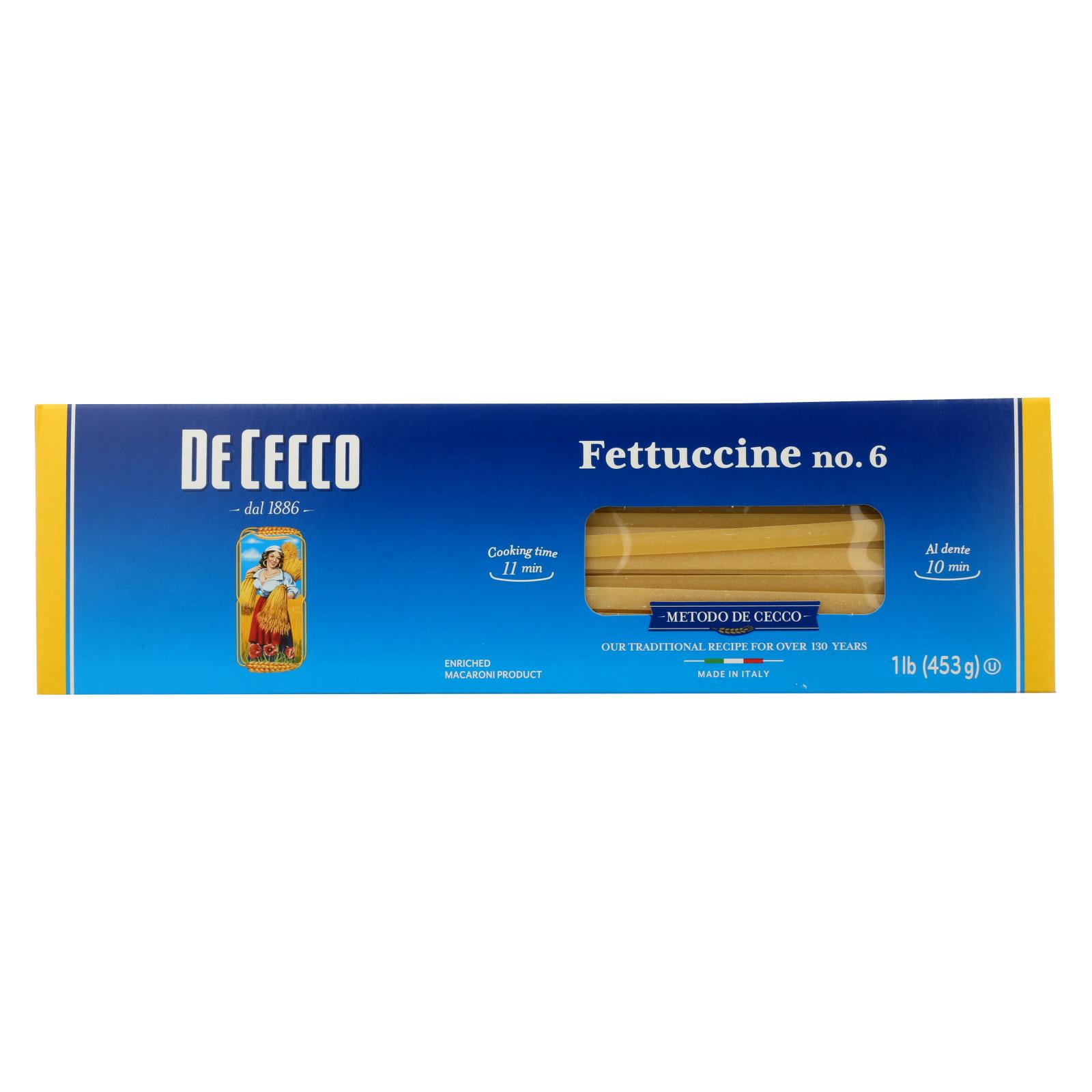 De Cecco Pasta - Fettuccine Pasta - Case of 20 - 16 oz. - Walmart.com
