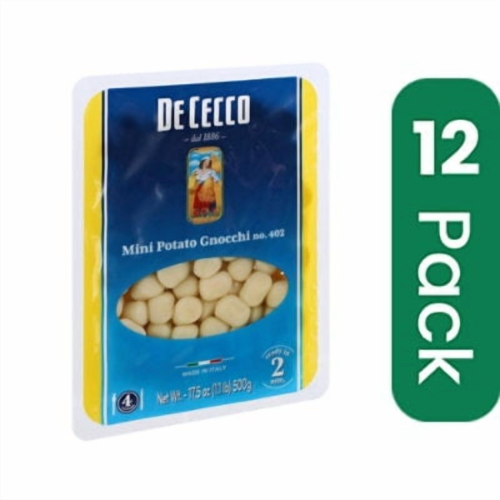 De Cecco Pasta Mini Gnocchi Pesto 17.5 oz (Pack of 12)