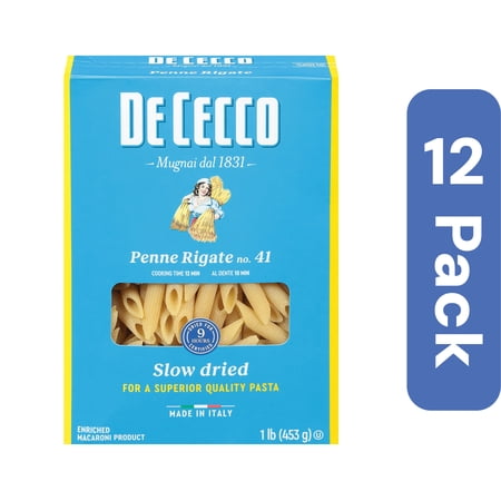 De Cecco Penne Rigate Pasta 16 oz (Pack Of 12)