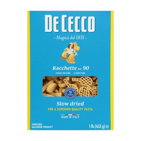 De Cecco Rachette No.90 Pasta, 16 oz (Pack of 9)