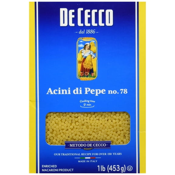 De Cecco Semolina Acini Di Pepe Pasta