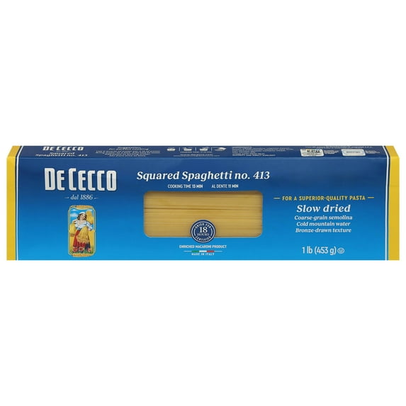 De Cecco Squared Spaghetti Pasta 16 oz (Pack Of 20)