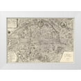 thumbnail image 1 of De Fer, Nicolas 14x11 White Modern Wood Framed Museum Art Print Titled - Plan de la Ville de Paris 1715, 1 of 4