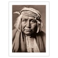 thumbnail image 1 of De Gizzeh-Rolling - Apache Native Man - North American Indians - Vintage B&W Historical Photograph by Edward S. Curtis c.1906 - Fine Art Matte Paper Print (Unframed) 18x24in, 1 of 4