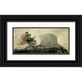 thumbnail image 1 of De Goya, Francisco 14x9 Black Ornate Wood Framed with Double Matting Museum Art Print Titled - El Aquelarre, 1 of 4
