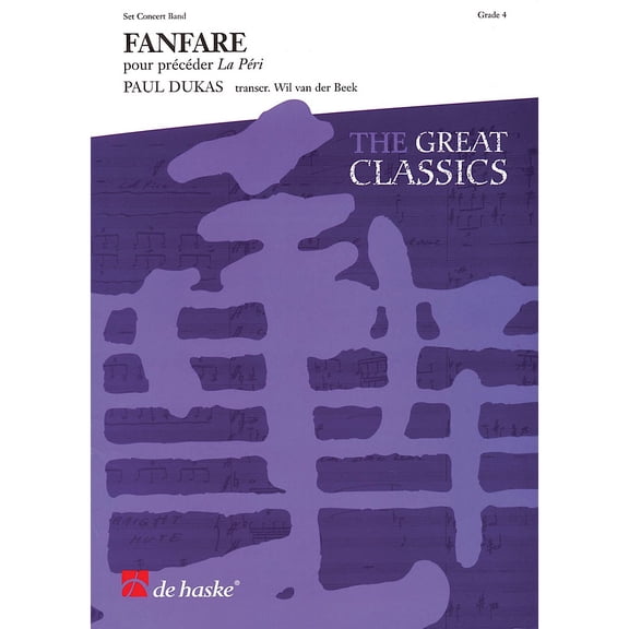 De Haske Music Fanfare (from La Peri) Concert Band Level 3 Arranged by Wil Van der Beek